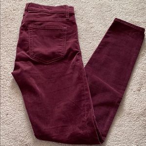Corduroy skinny jeans